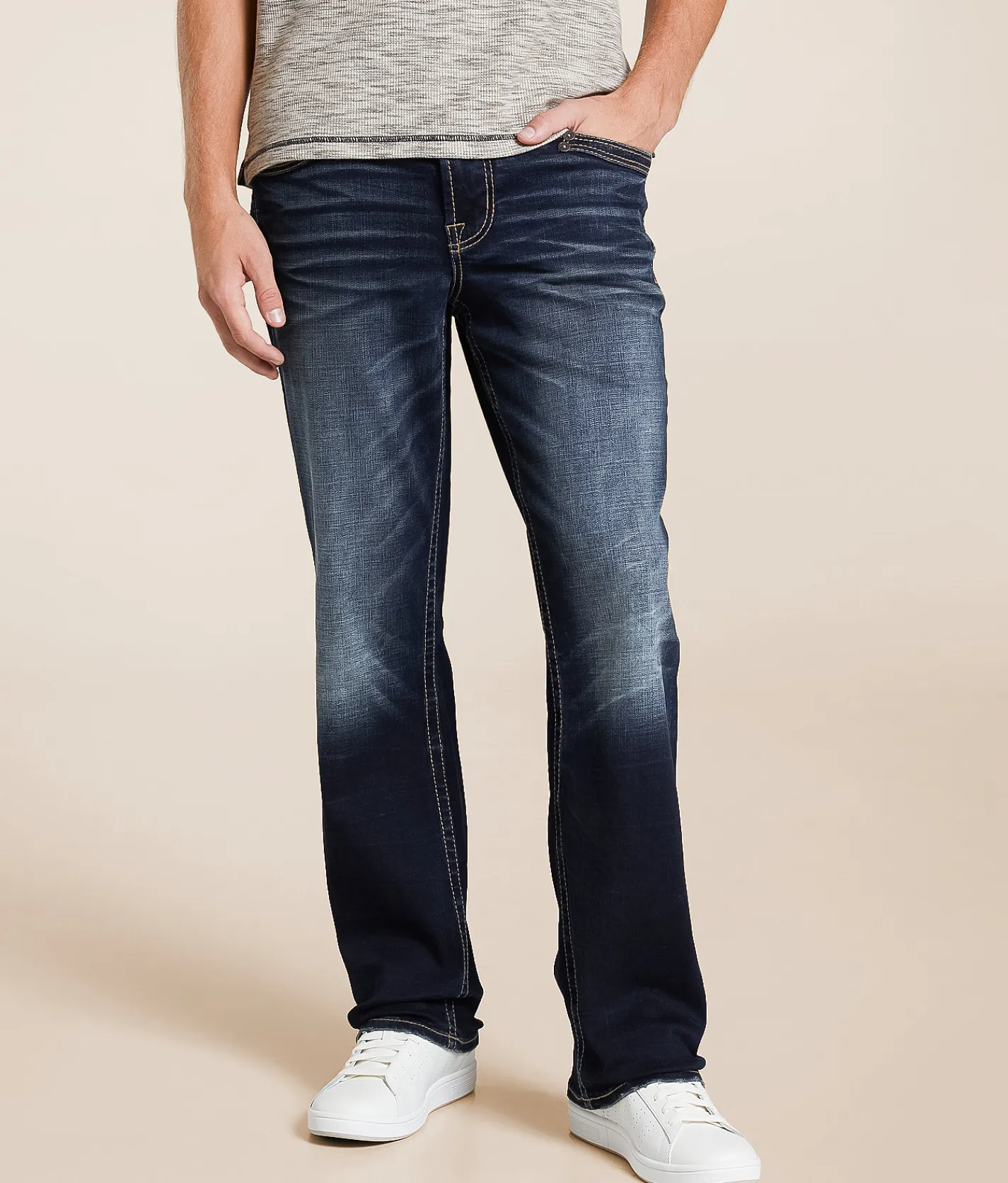 Salvage Anarchy Straight Stretch Jean Crimson Cascade New