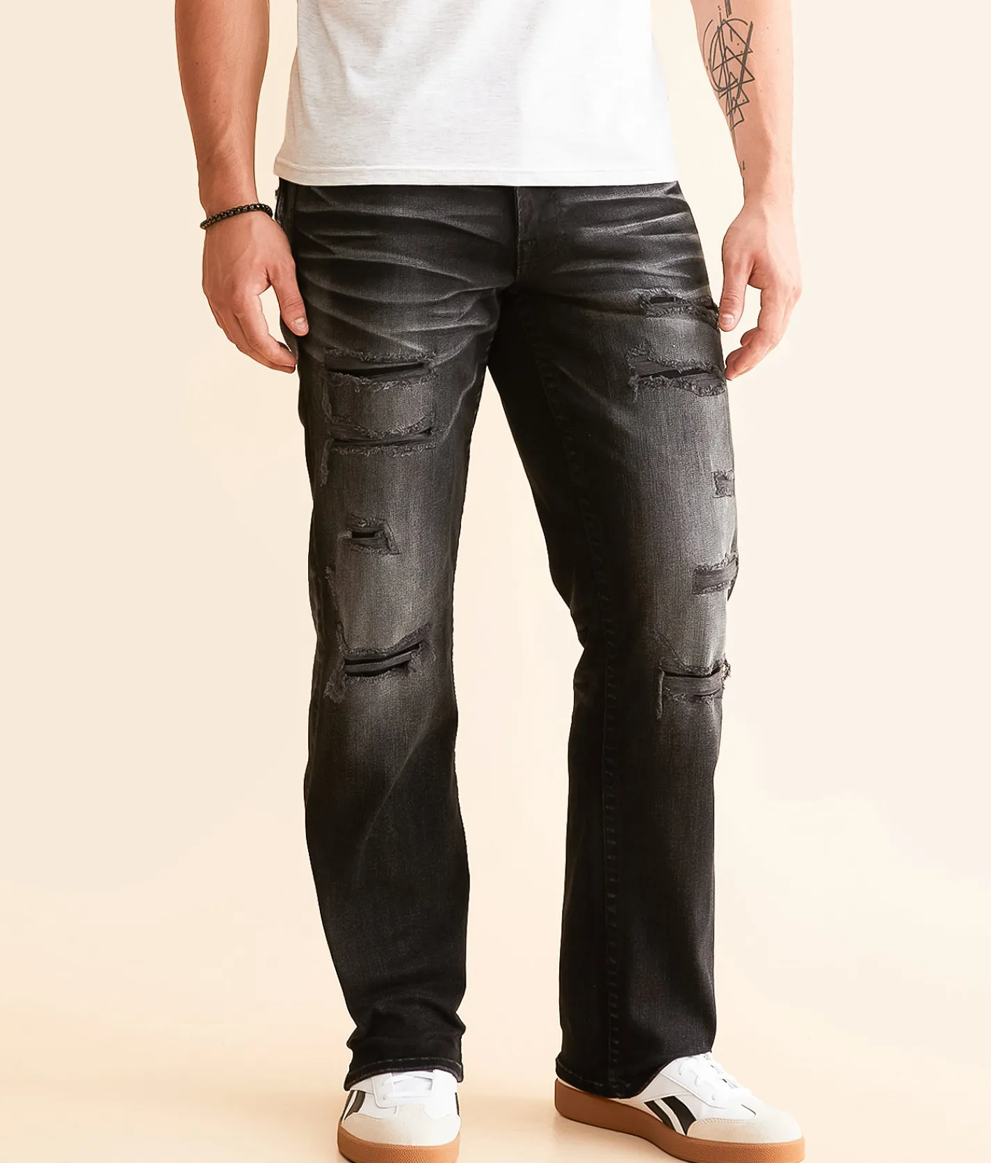 Sale Jeans|Bottoms | Salvage Anarchy Straight Stretch Jean Lotus Aura