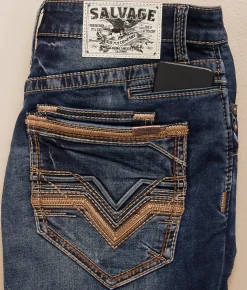 Salvage Anarchy Straight Stretch Jean Peak Brews Outlet