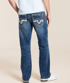 Salvage Anarchy Straight Stretch Jean Wanderlust Ale Discount