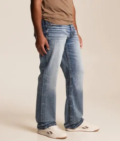 Salvage Anarchy Straight Stretch Jean Glacier Bay Discount