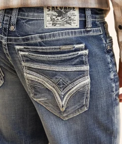 Salvage Anarchy Straight Stretch Jean Nutcracker Online