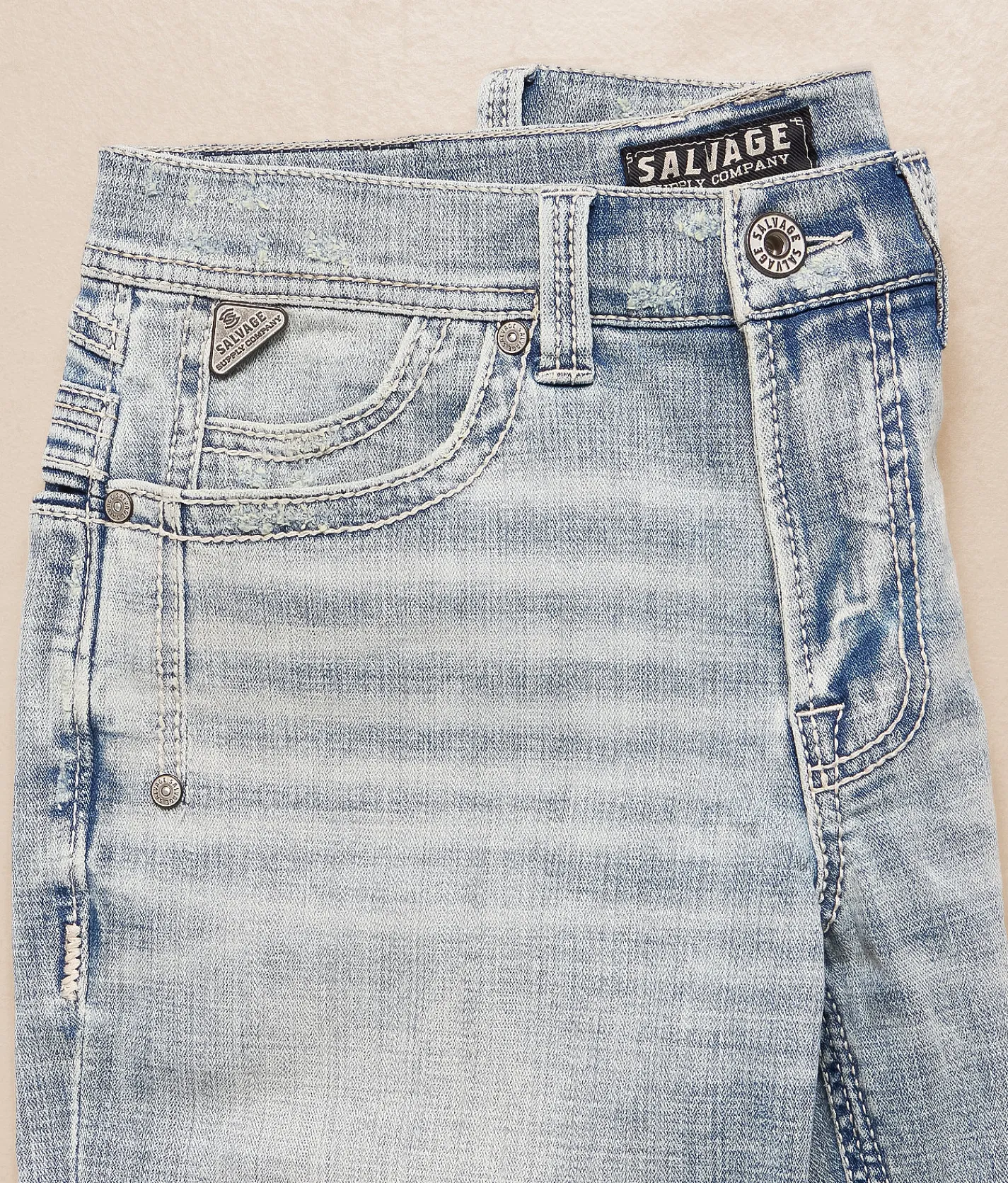 Salvage Anarchy Straight Stretch Jean Grand Canyon Discount