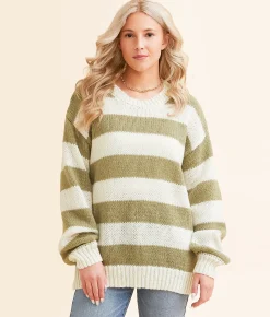Z Supply Anders Striped Sweater Willow Best