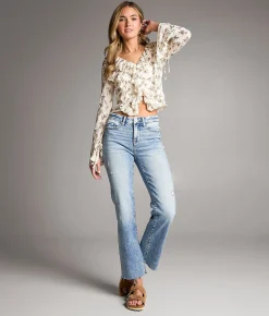 Jeans | BKE Andi Cropped Straight Stretch Jean Hannigan 5