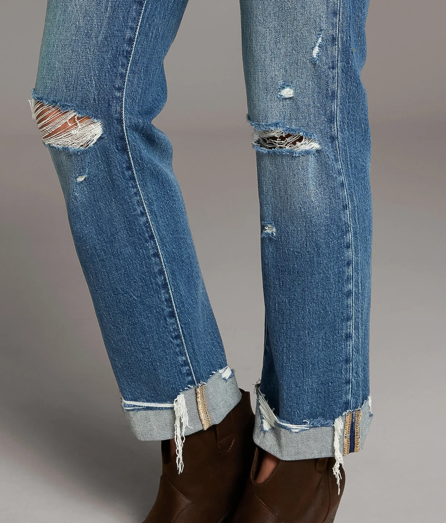 BKE Andi Cropped Straight Stretch Cuffed Jean Pacheco Best