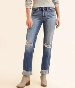 BKE Andi Cropped Straight Stretch Cuffed Jean Velez 2 Online