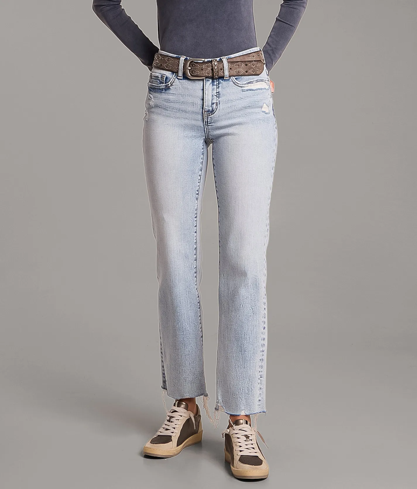 Bottoms | BKE Andi Cropped Straight Stretch Jean Senger 3