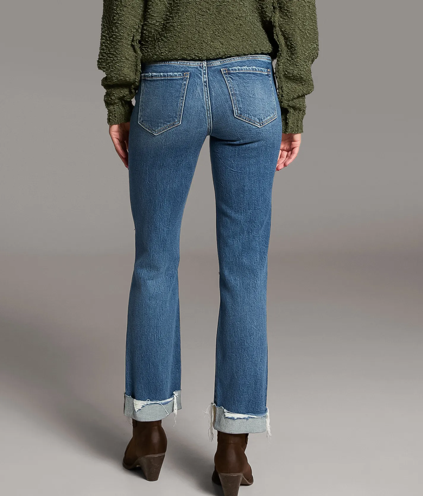 Jeans|Bottoms | BKE Andi Cropped Straight Stretch Cuffed Jean Pacheco