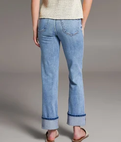 Jeans | BKE Andi Cropped Straight Stretch Jean Saltis