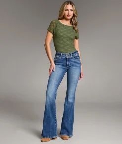 BKE Andi Flare Stretch Jean Cerney 2 Clearance