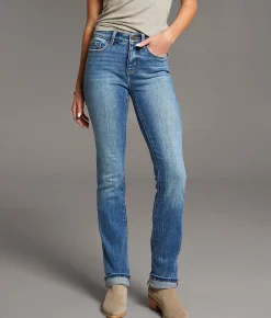 BKE Andi Straight Stretch Cuffed Jean Coatney 2 Hot