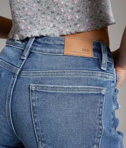 BKE Andi Wide Leg Stretch Cuffed Jean Shelton Outlet