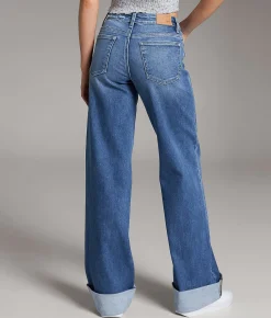 BKE Andi Wide Leg Stretch Cuffed Jean Shelton Outlet