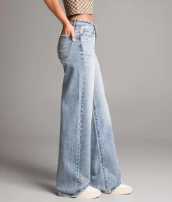BKE Andi Wide Leg Stretch Jean Aguillar Clearance