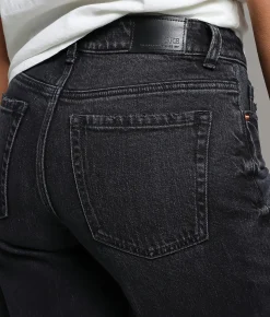 BKE Andi Wide Leg Stretch Jean Washed Black Best
