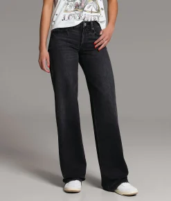 BKE Andi Wide Leg Stretch Jean Washed Black Best