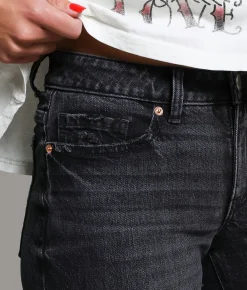 BKE Andi Wide Leg Stretch Jean Washed Black Best