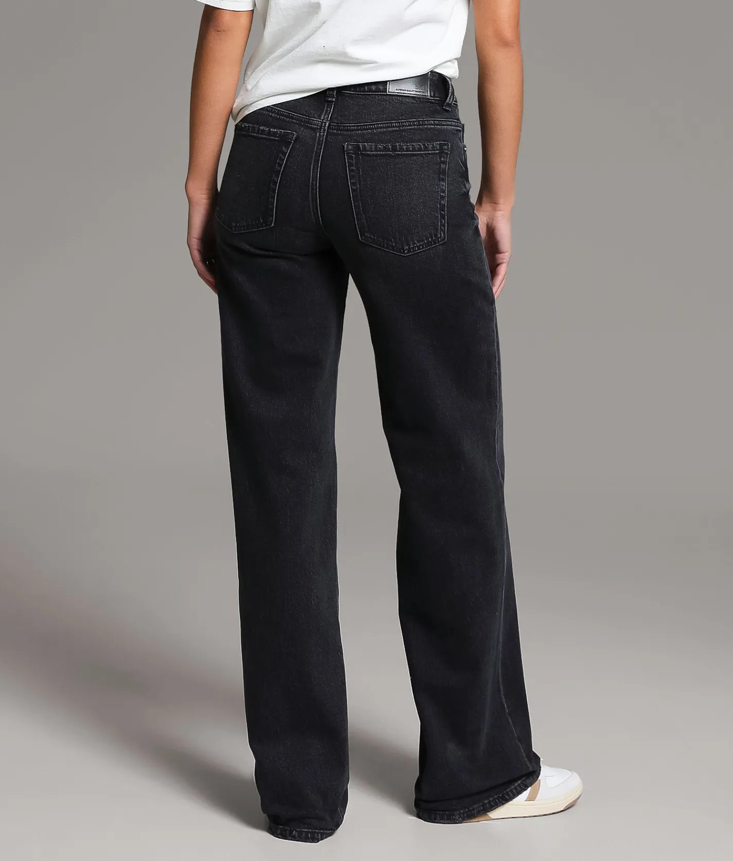 BKE Andi Wide Leg Stretch Jean Washed Black Best