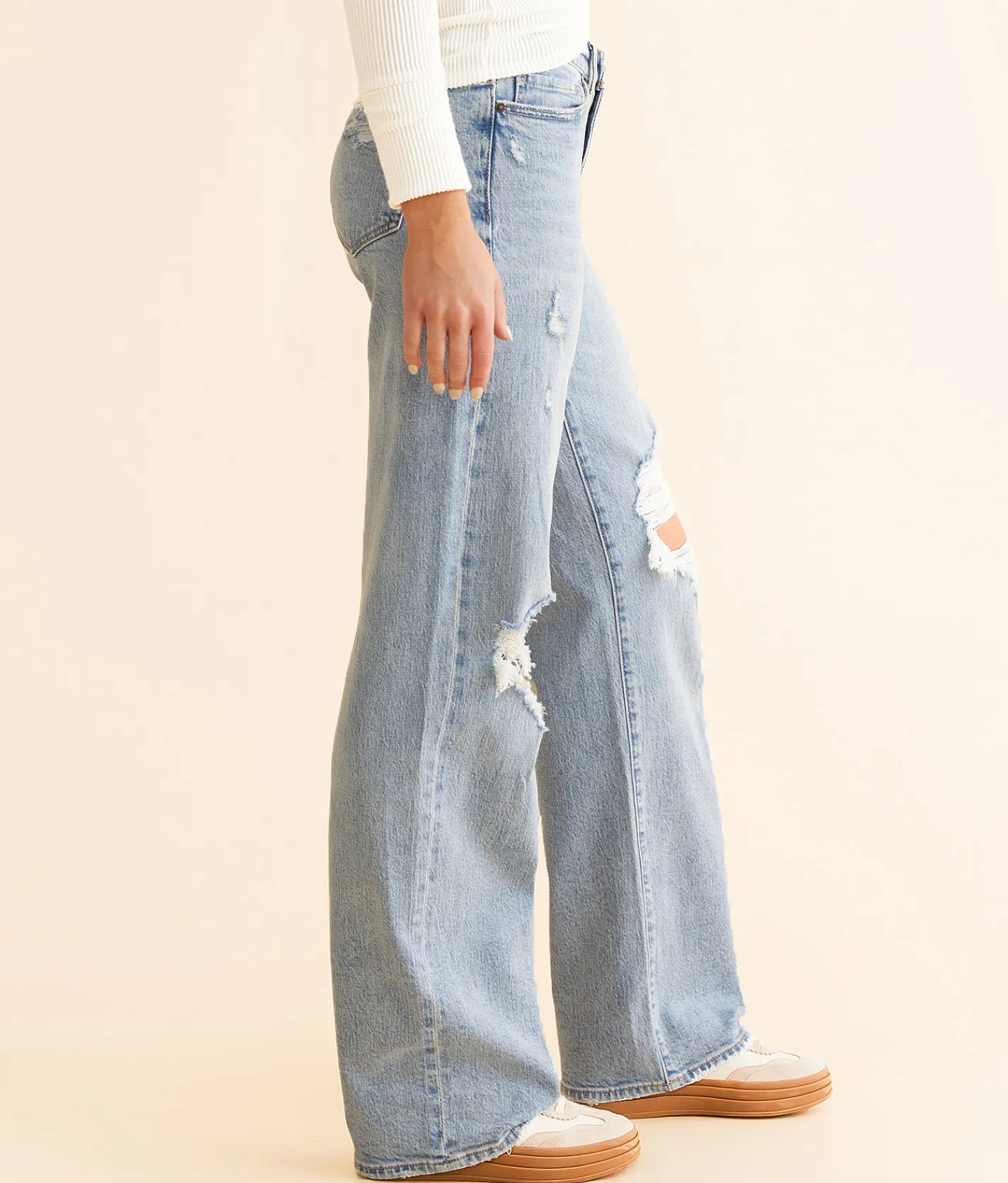 BKE Andi Wide Leg Stretch Jean Schuster