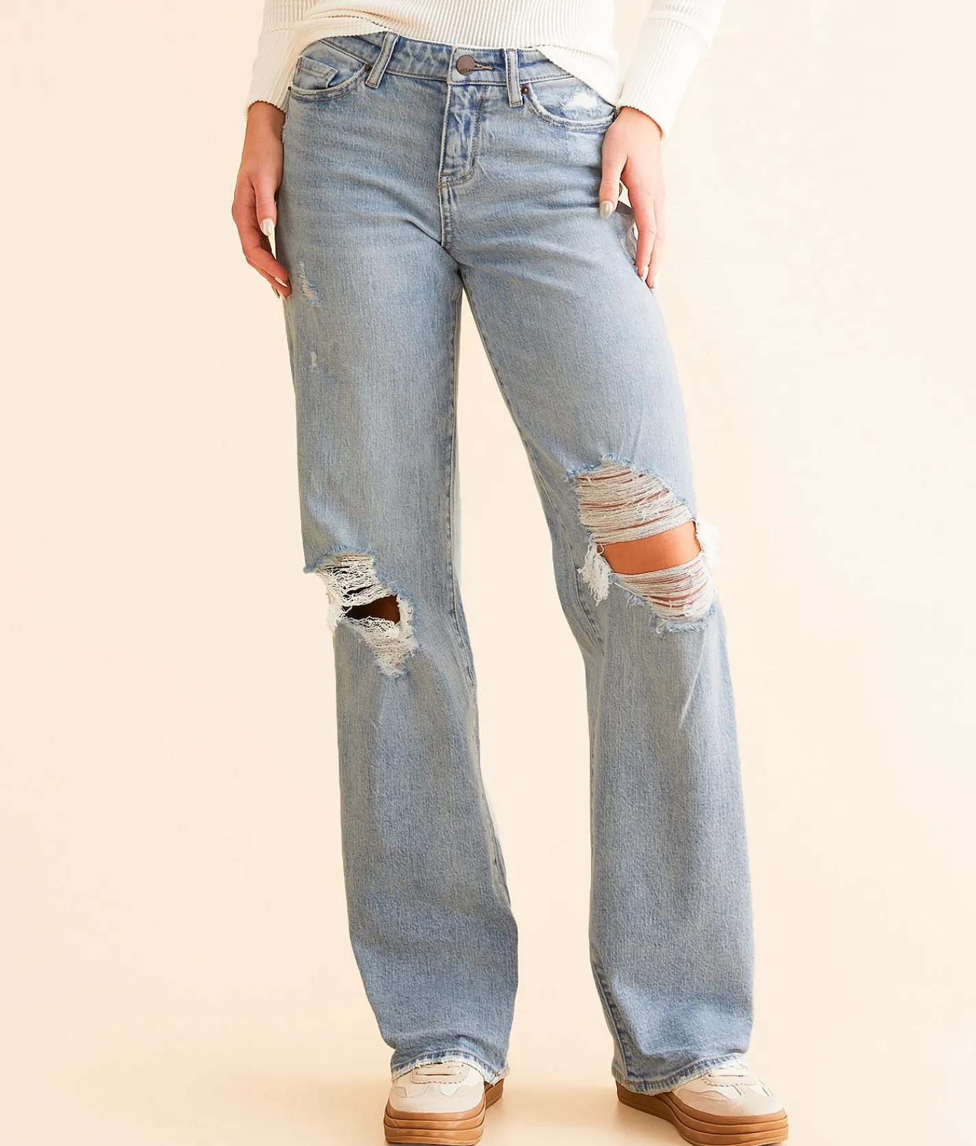 BKE Andi Wide Leg Stretch Jean Schuster