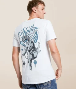 Tops|Graphic T-Shirts | Sullen Angelic T-Shirt White