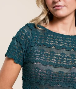 Free People Angelina Lace Top Tea Sale