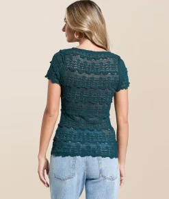 Free People Angelina Lace Top Tea Sale