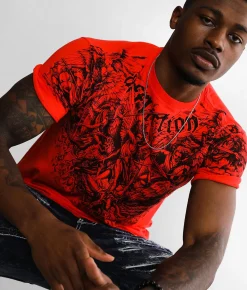 Graphic T-Shirts | Affliction Angels Revival T-Shirt Bright Red
