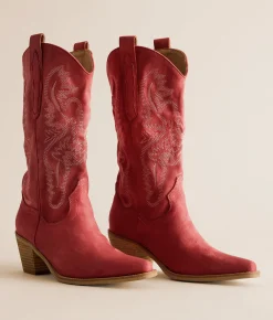 Shoes | Mi.iM Anika Western Boot Red
