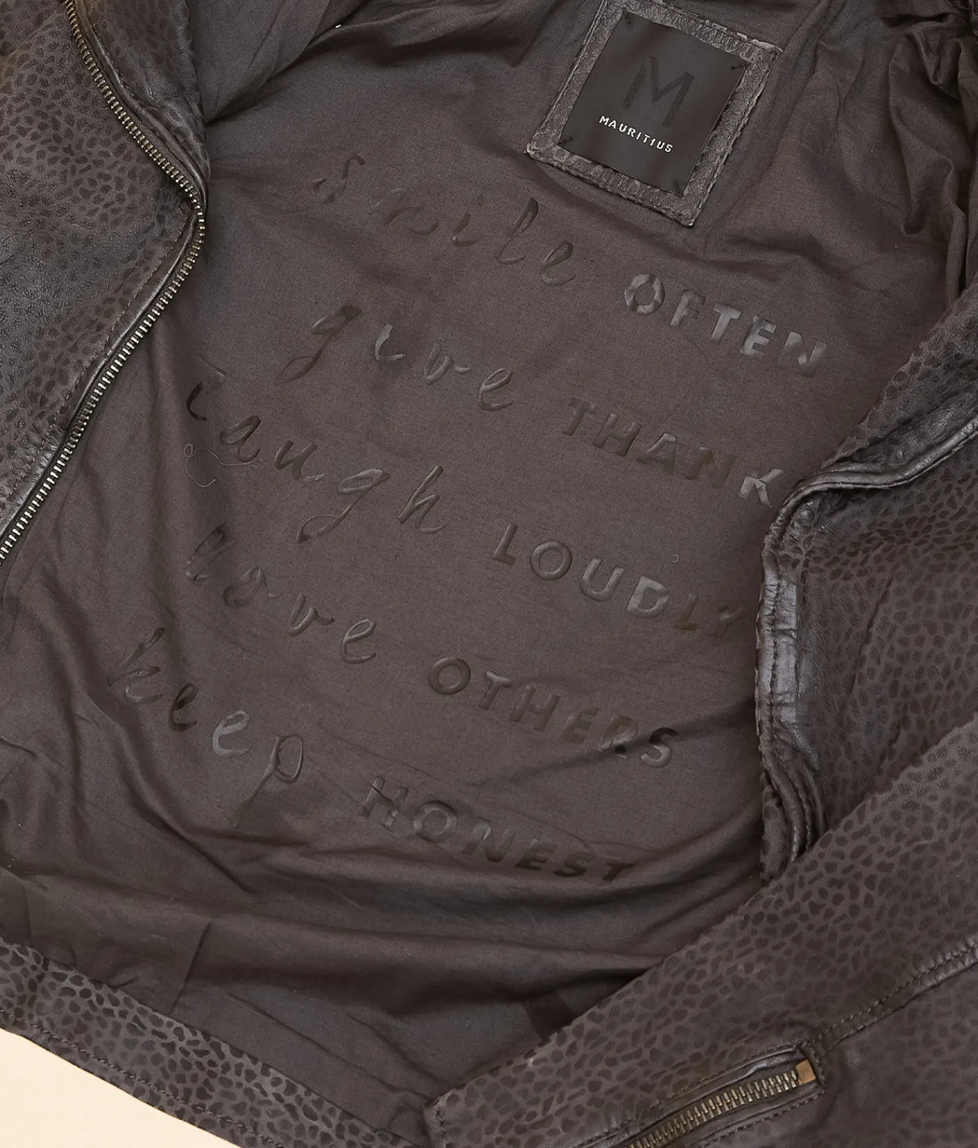 Tops|Coats & Jackets | Mauritius Animala Leather Jacket Anthracite