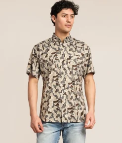 Tops | Hooey Animal Camo Performance Shirt Grey Camo