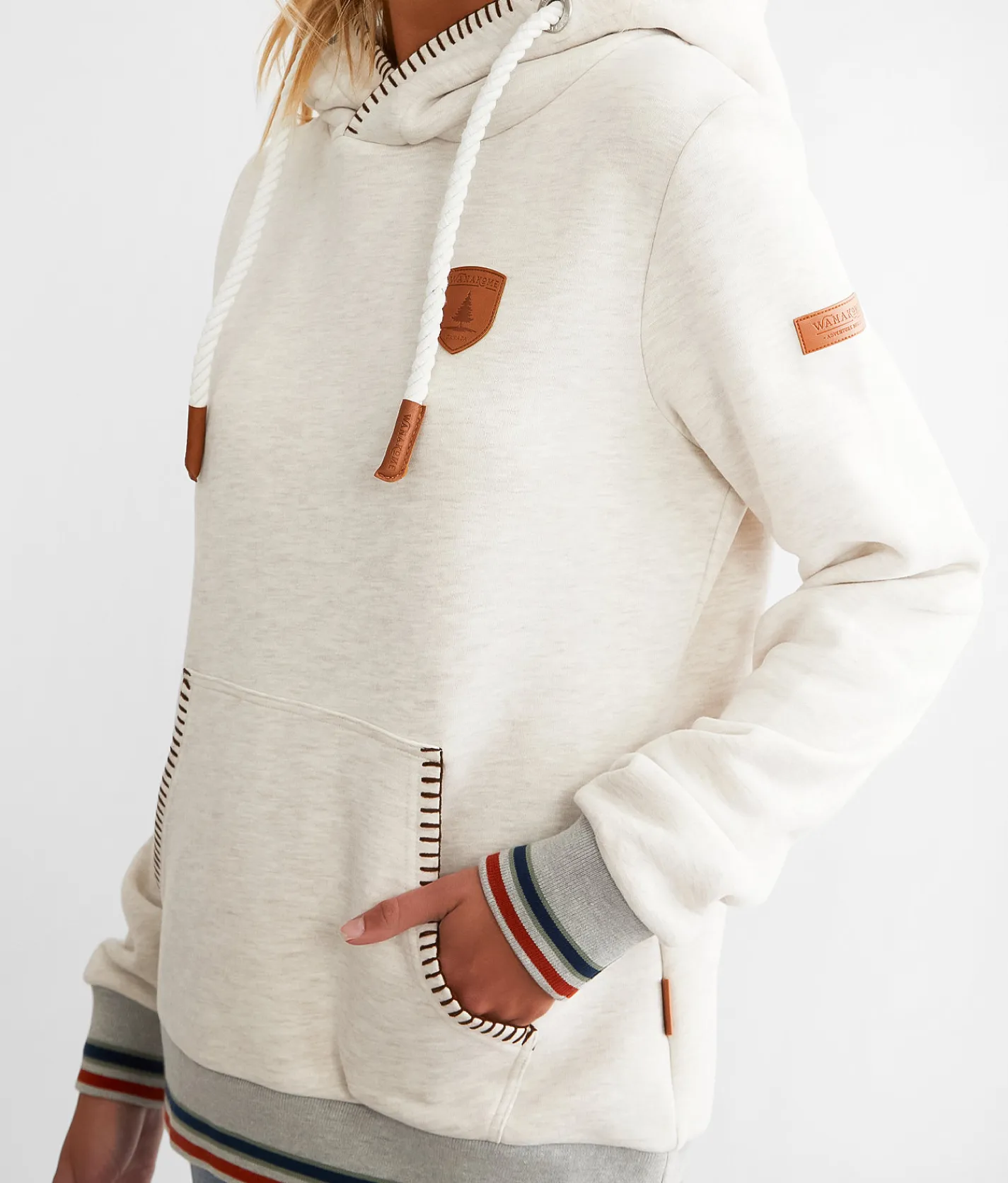 Tops | Wanakome Annook Blanket Hooded Sweatshirt Light Heather Grey