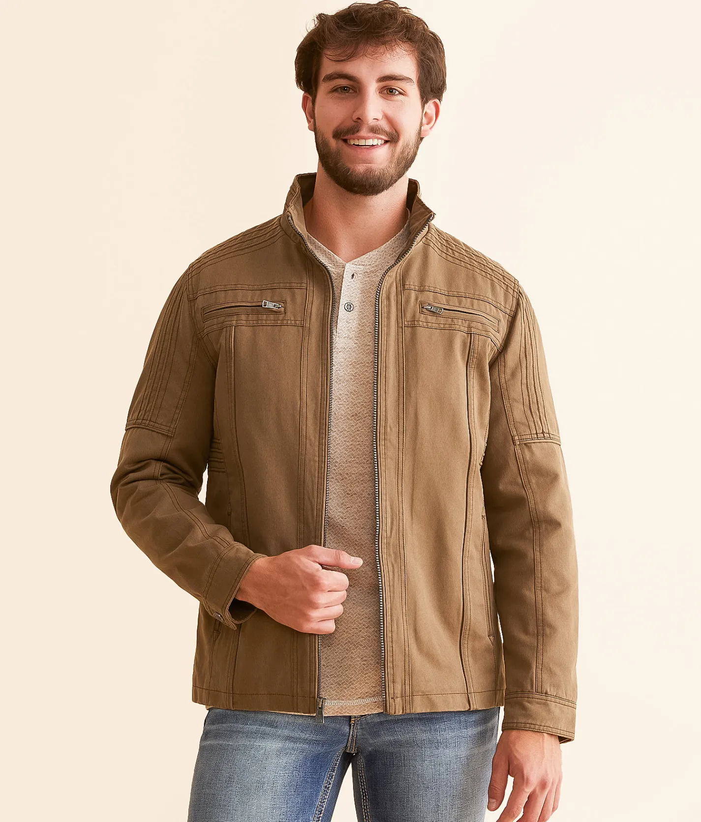 BKE Antique Washed Jacket Tobacco Online