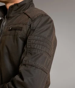 BKE Antique Washed Jacket Brown Clearance
