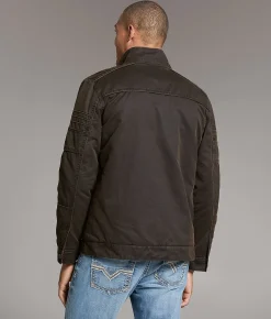 BKE Antique Washed Jacket Brown Clearance
