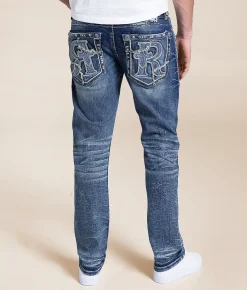 Bottoms | Rock Revival Antonio Slim Straight Stretch Jean Antonio SJ202