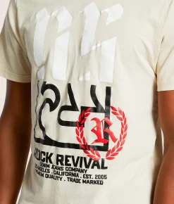 Tops|Graphic T-Shirts | Rock Revival Antonio T-Shirt Tan