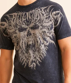 Affliction Apex Predator T-Shirt Black Lava Wash Best