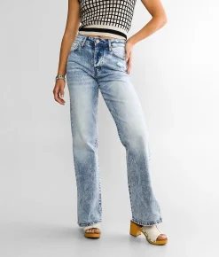 Jeans|Bottoms | Gilded Intent 90's Split Hem Wide Leg Stretch Jean Everest