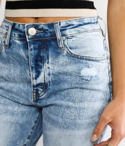 Jeans|Bottoms | Gilded Intent 90's Split Hem Wide Leg Stretch Jean Everest