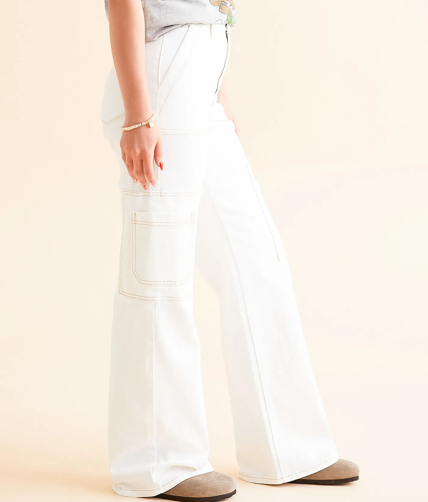 Jeans|Bottoms | KanCan Signature 90's Wide Leg Cargo Stretch Jean Lisa