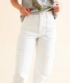 Jeans|Bottoms | KanCan Signature 90's Wide Leg Cargo Stretch Jean Lisa