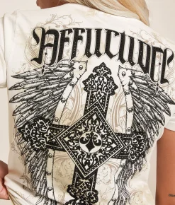 Affliction Arctic Light T-Shirt White Sand Crystal Wash Online