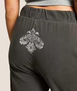 Bottoms | Affliction Aristocrat Wide Leg Pant Volcanic Ash Pigment Dye