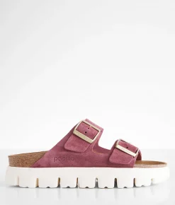 Papillio by Birkenstock® Arizona Chunky Suede Sandal Berry Crush Best