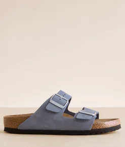 Birkenstock® Arizona Leather Sandal Stone Blue Best