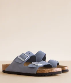 Birkenstock® Arizona Leather Sandal Stone Blue Best