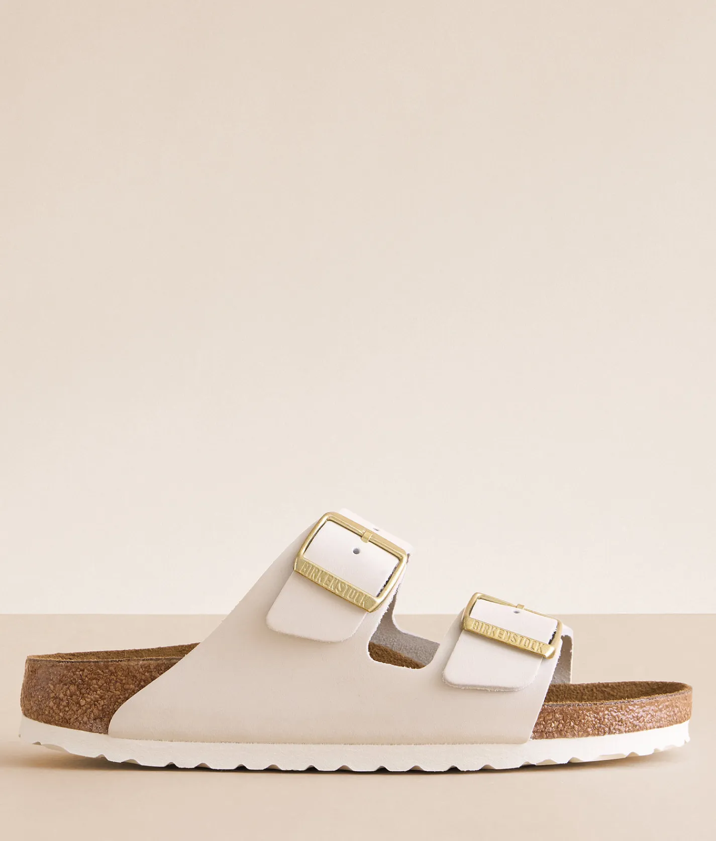 Birkenstock® Arizona Nubuck Leather Sandal Antique White New