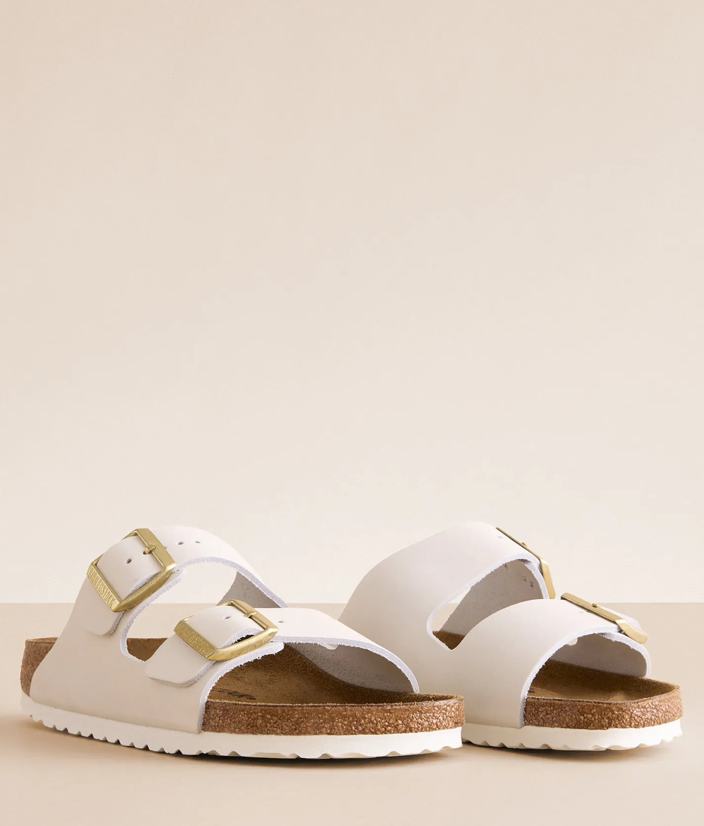 Birkenstock® Arizona Nubuck Leather Sandal Antique White New
